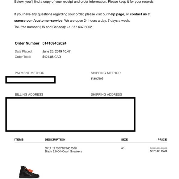 Off-White- 3.0 Off Court Black High Top- Canvas Sneaker-SIZE EU 43 ❌🖤✨ - Picture 14 of 15